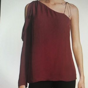 BNWT Paige Florentina Top in Dark Rouge